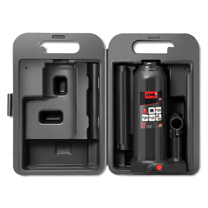 Automotive Welded Bottle Jack - 6 Ton Capacity Black