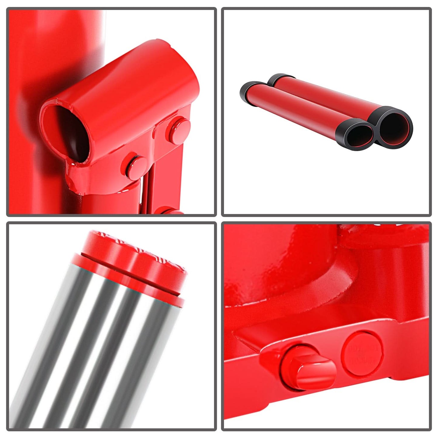 10 Ton Welded Automotive Bottle Jack - Red