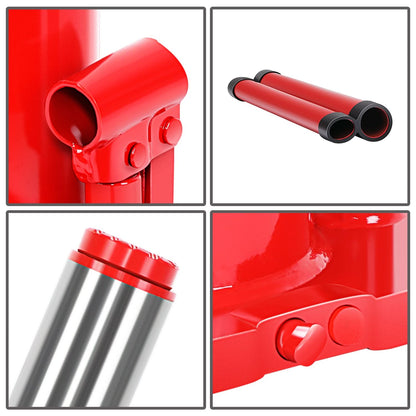 16 Ton Automotive Welded Bottle Jack - Red