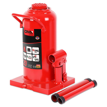 20 Ton Welded Bottle Jack - Red