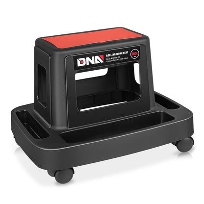 Mobile Plastic Tool Seat - Red