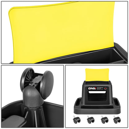 Mobile Plastic Tool Seat - Yellow