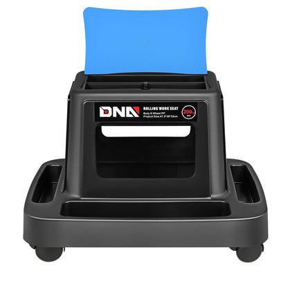 Mobile Plastic Tool Seat - Blue