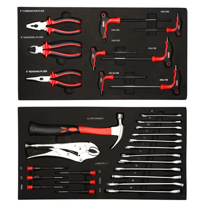 6-Drawer Tool Trolley with 79-Piece Hand Tool Set