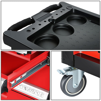 6 Drawer Plastic Roller Cabinet Top Storage
