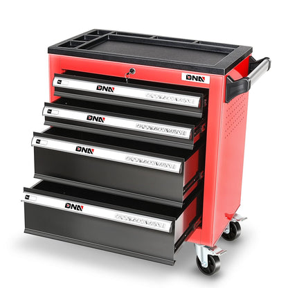 4 Drawer Plastic Roller Cabinet Top Storage