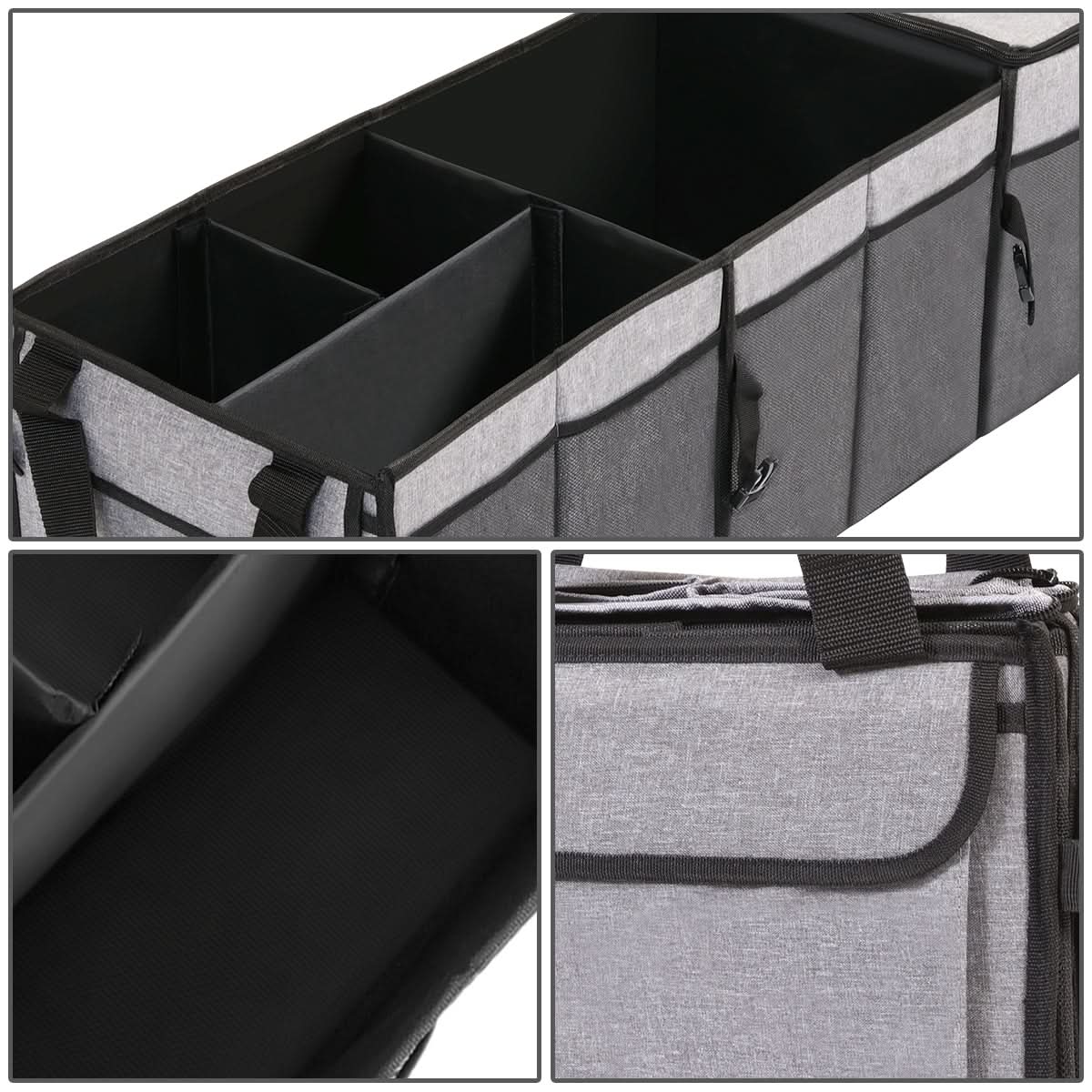 Collapsible Car Trunk Organizer - 96x29x32cm Storage Solution