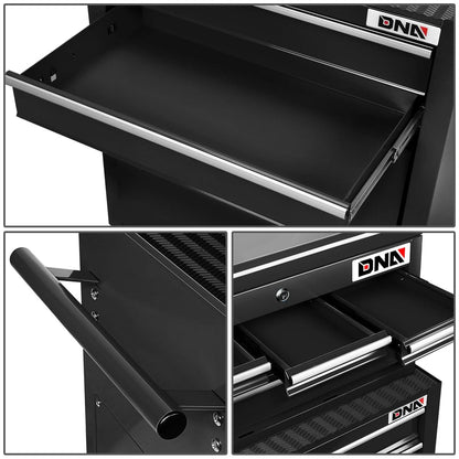 2-Piece Combination Tool Roller Cabinet Set - Black