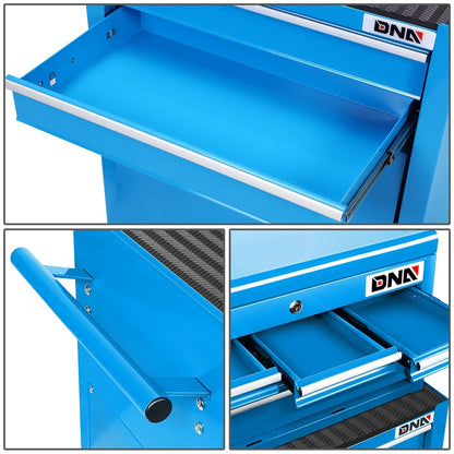 2-Piece Rolling Tool Cabinet Combo Set - Blue