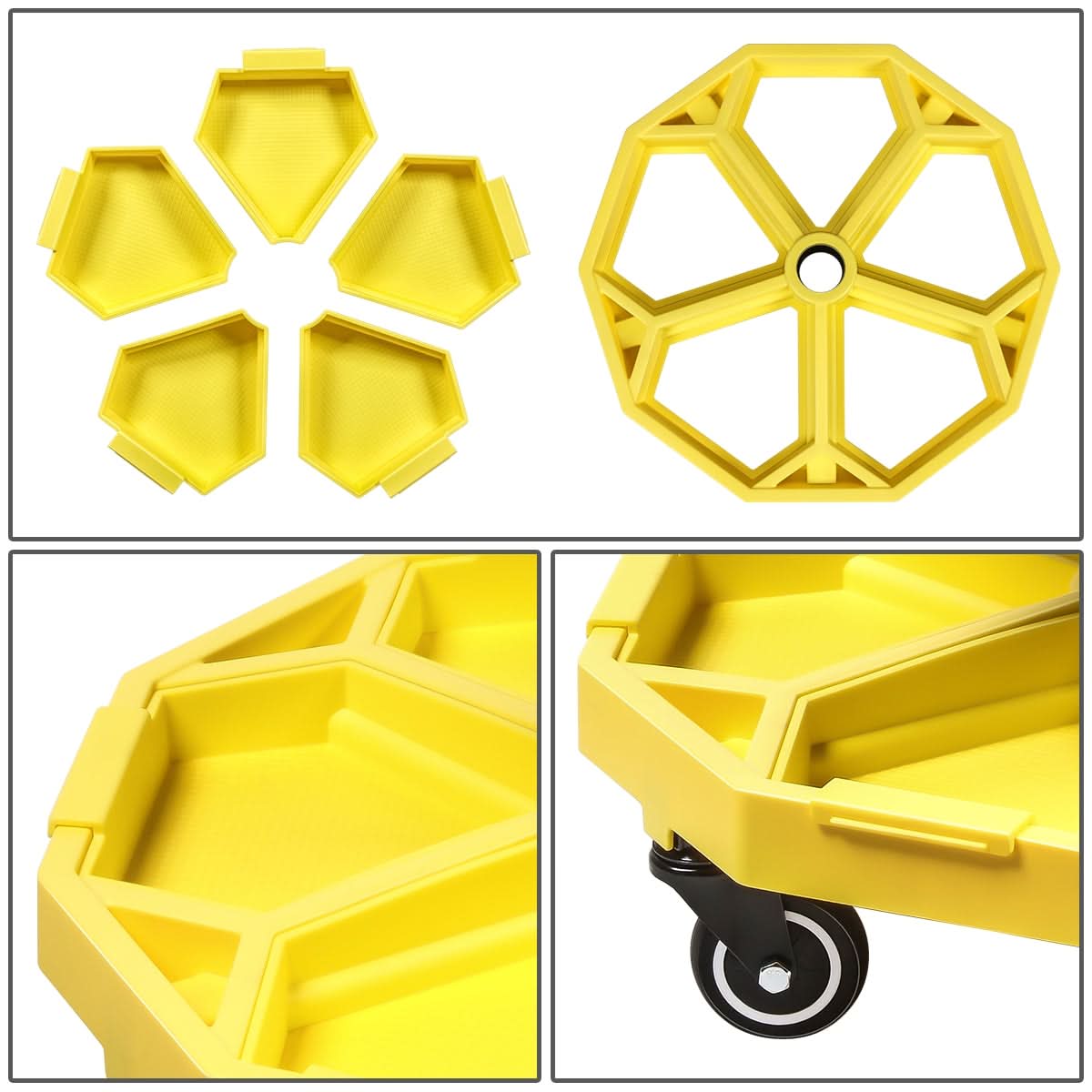 Rolling Pneumatic Creeper Stool
