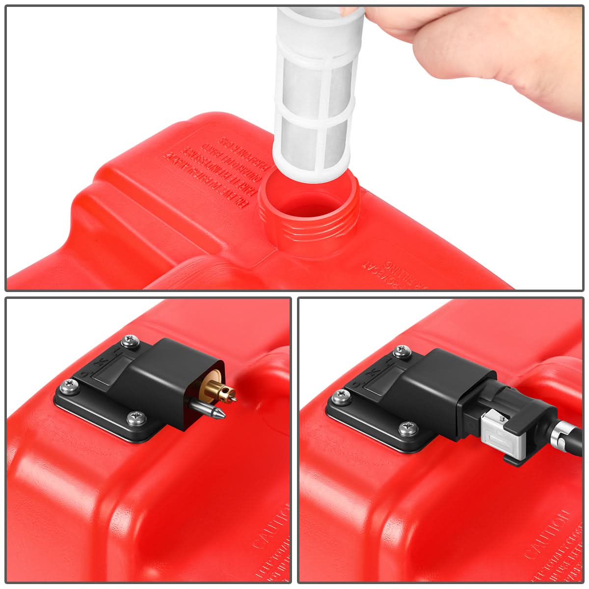 Marine Fuel Tank with Pump and Tubing - 12L