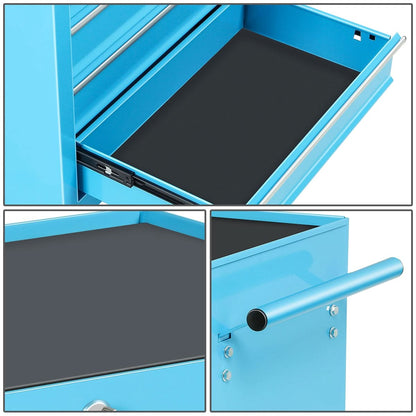 5 Drawer Rolling Tool Cabinet with Plastic Construction