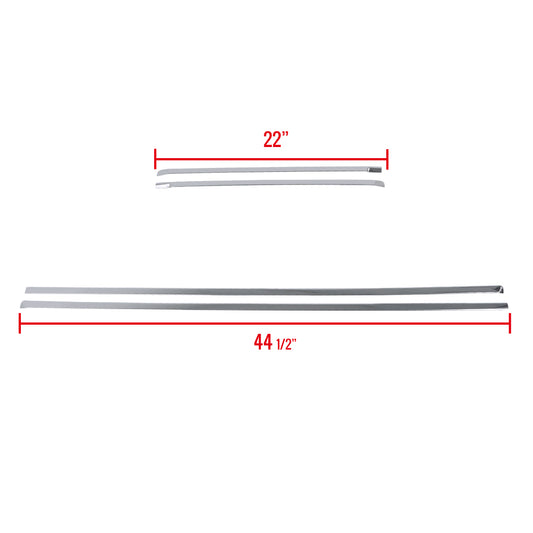 2007-2009 Chevrolet Tahoe Stainless Steel Side Door Trim Set - 4PC