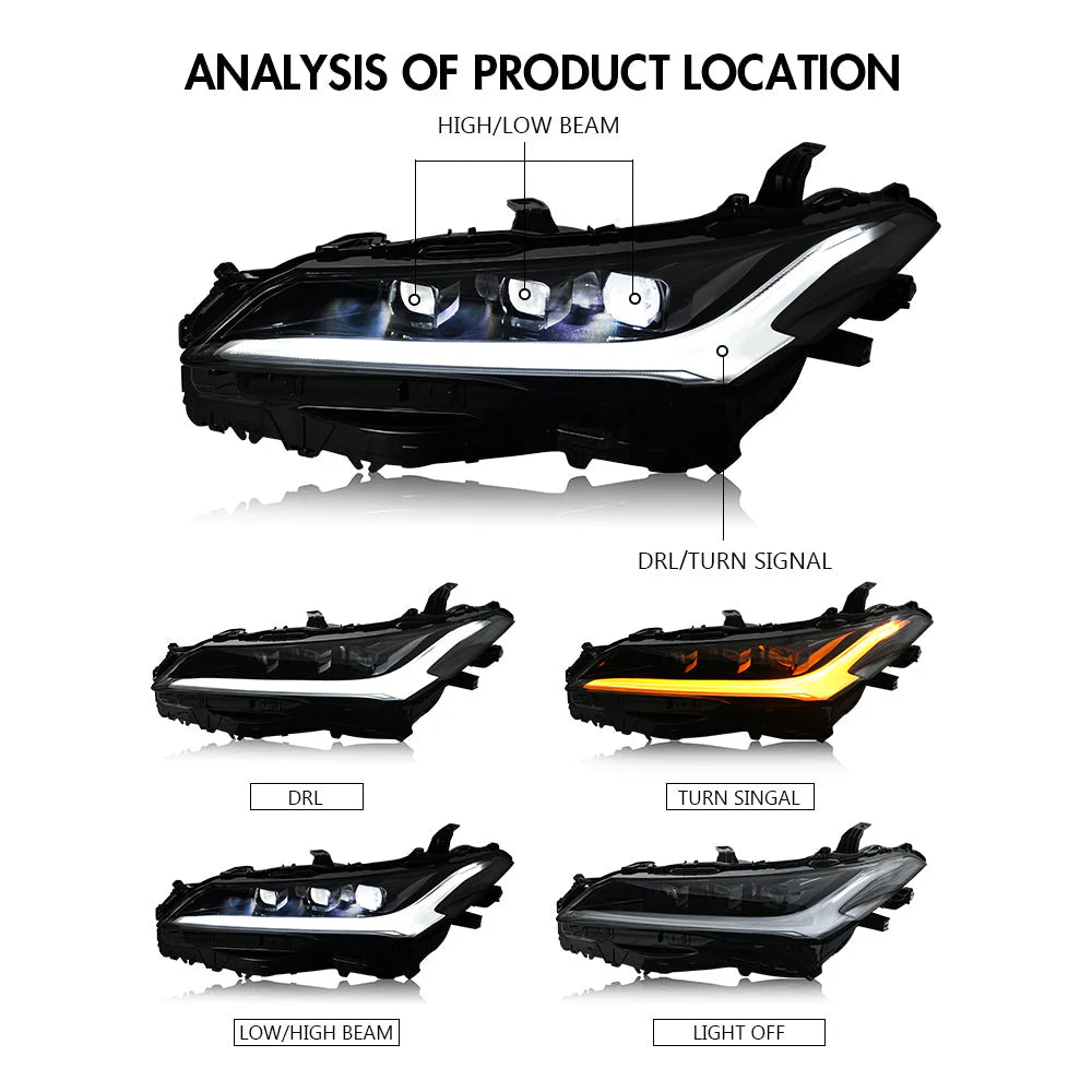 2019-2022 Toyota Avalon Custom Headlights