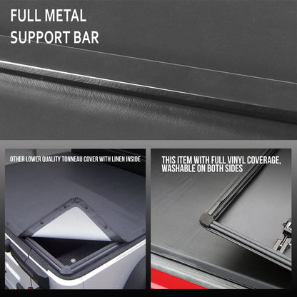 2000-2004 Dodge Dakota Soft Tri-Fold Tonneau Cover - 5.25FT Bed