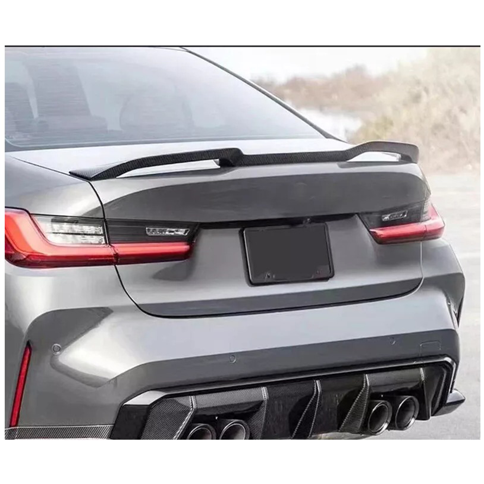 VR Style Carbon Fiber Rear Spoiler for BMW G22 4 Series G82 M4 – NTXGlow