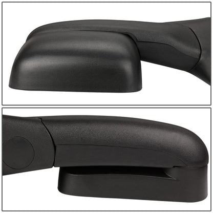 98-02 Dodge Ram Powered Heated Towing Mirrors - Black Pair