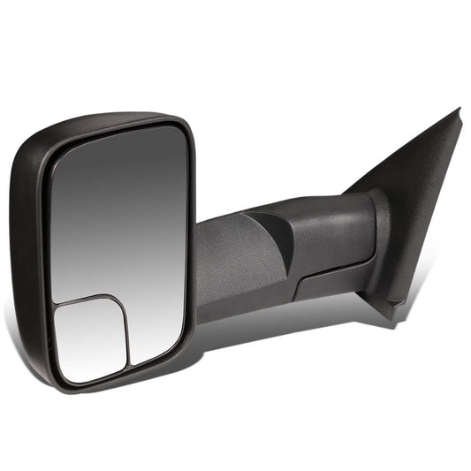 2002-2009 Dodge Ram Manual Towing Mirror - Left Side Black