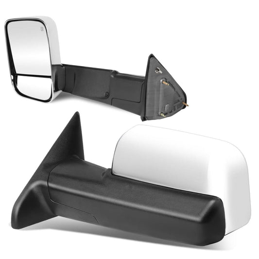 09-16 Dodge Ram Powered Heated Towing Mirrors - Chrome Pair