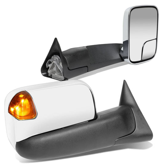 94-02 Dodge Ram Powered LED Towing Mirrors - Chrome Pair