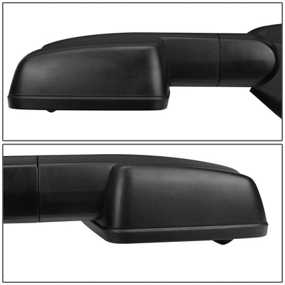 88-02 Chevy GMC C/K Series Manual Towing Mirrors - LED Signal Black