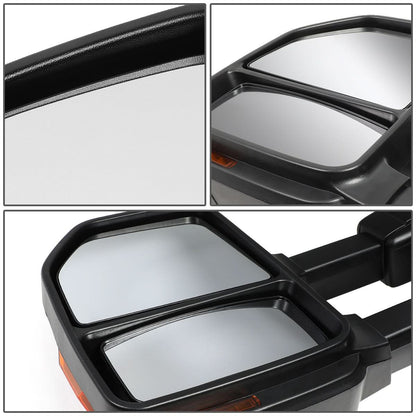 08-16 Ford F-250 F-350 F-450 F-550 Super Duty Manual Towing Mirrors LED
