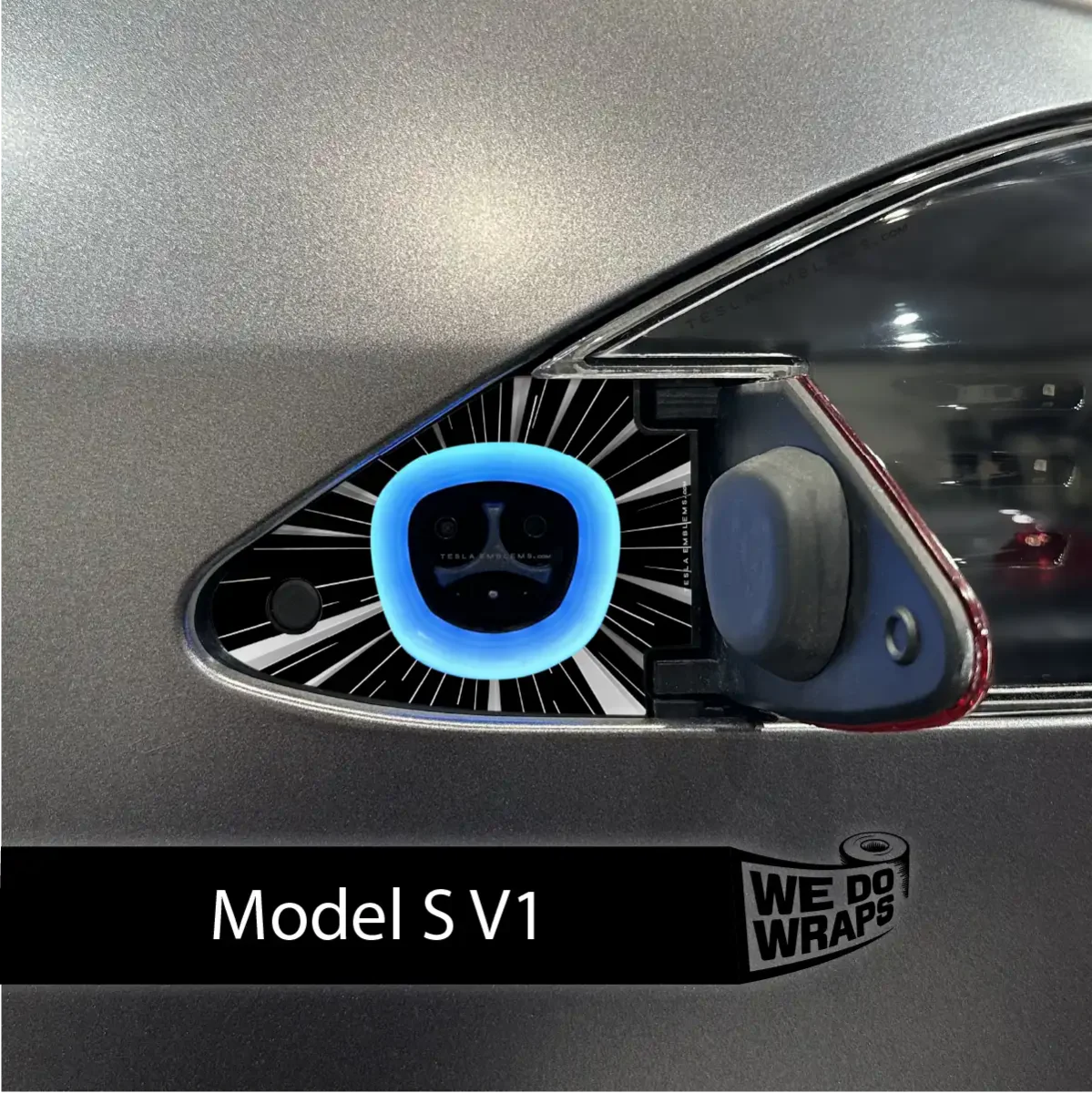 Ludicrous Performance Mode Tesla Charge Port Wrap | Model S