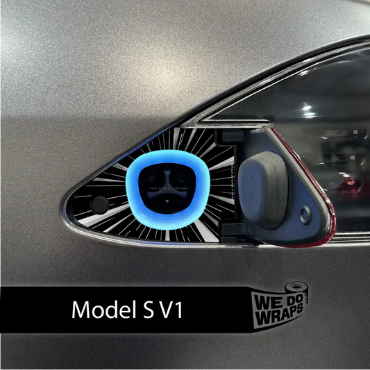 Ludicrous Performance Mode Tesla Charge Port Wrap | Model S