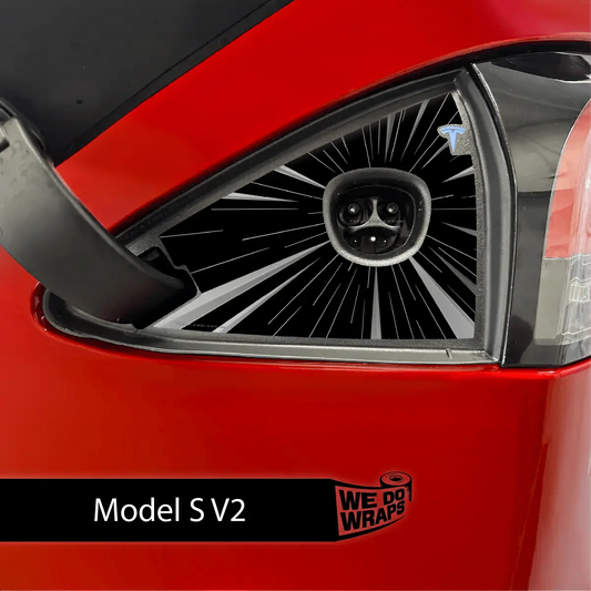 Ludicrous Performance Mode Tesla Charge Port Wrap | Model S