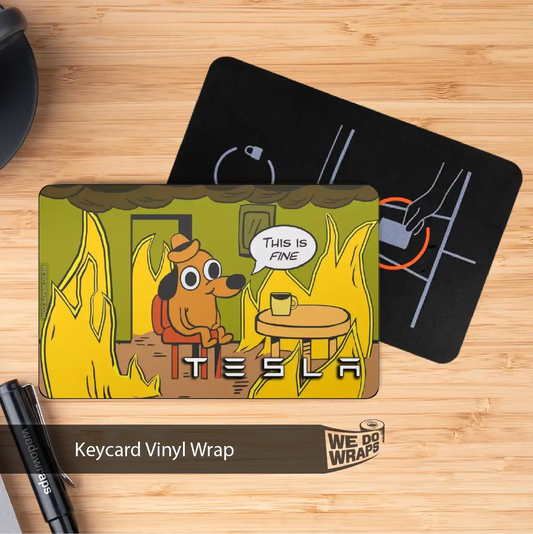 This is Fine Meme | NFC Key Card Wrap