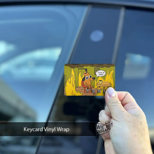 This is Fine Meme | NFC Key Card Wrap