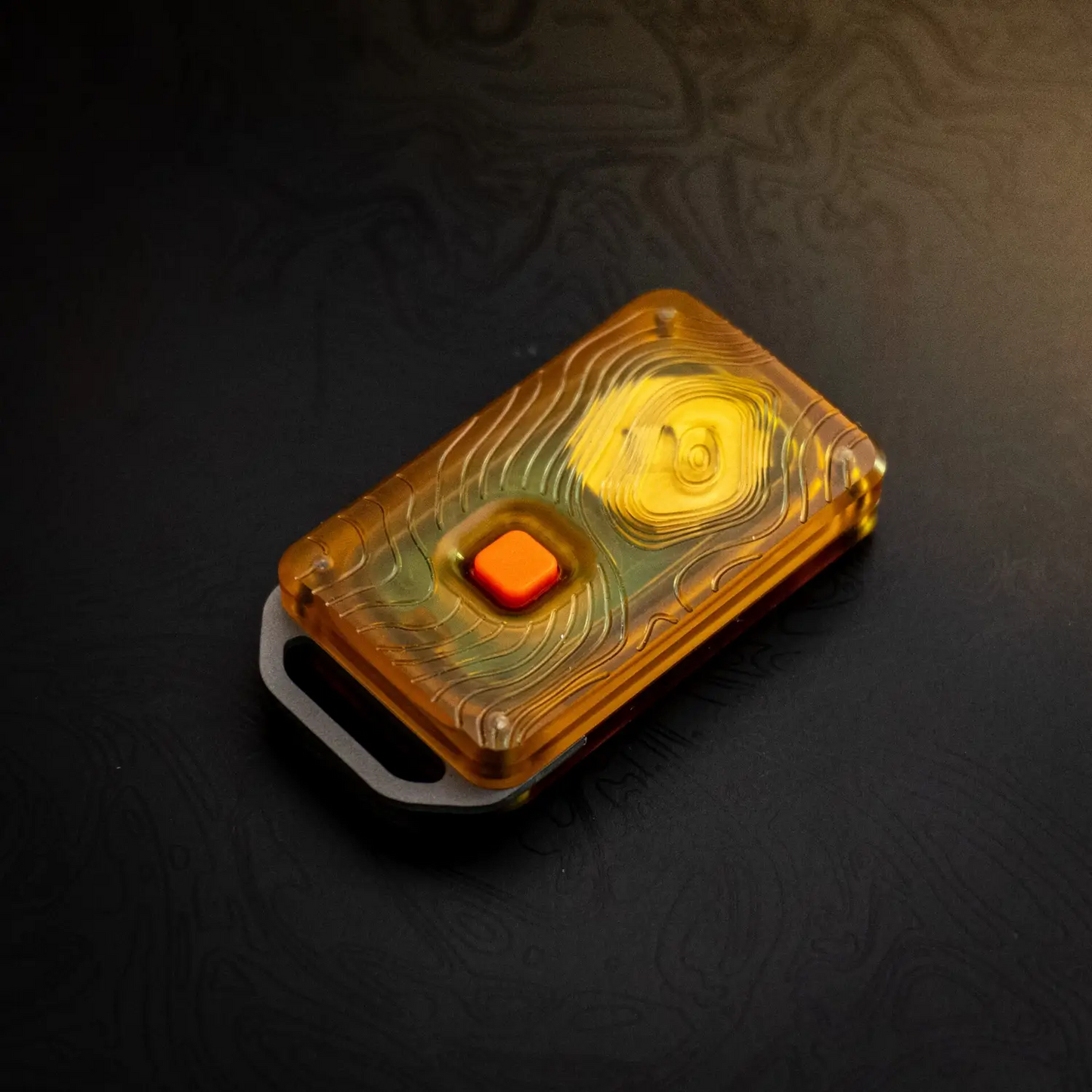 Titanium x Ultem Key Fob Case - Topo