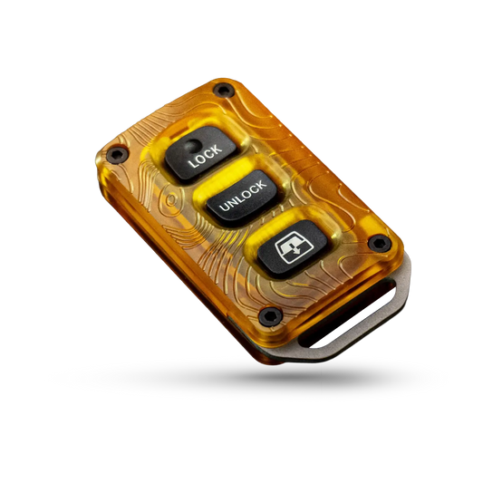 Titanium x Ultem Key Fob Case - Topo