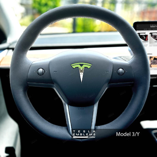 Totoro Tesla Steering Wheel Emblem Decal | Model Y