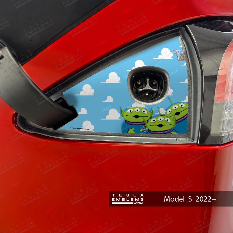 Toy Story Aliens Tesla Charge Port Wrap | Model S