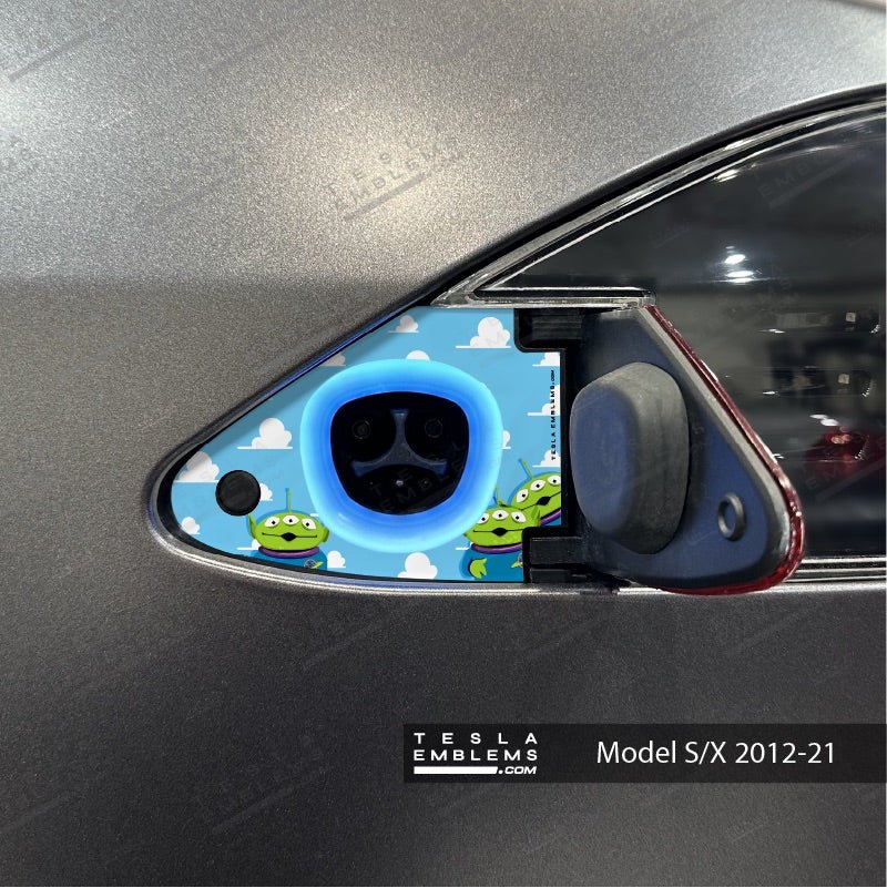 Toy Story Aliens Tesla Charge Port Wrap | Model S