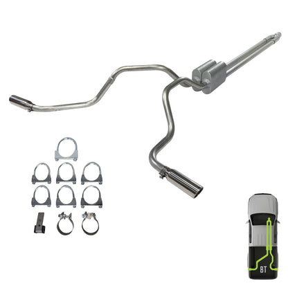 Toyota Tacoma, 2005-2023, V6 , Clamp/On - MPI Exhaust Cat-Back Dual Exhaust Kits