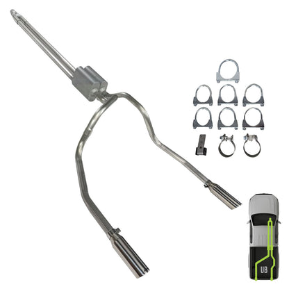 Toyota Tacoma, 2005-2023, V6 , Clamp/On - MPI Exhaust Cat-Back Dual Exhaust Kits