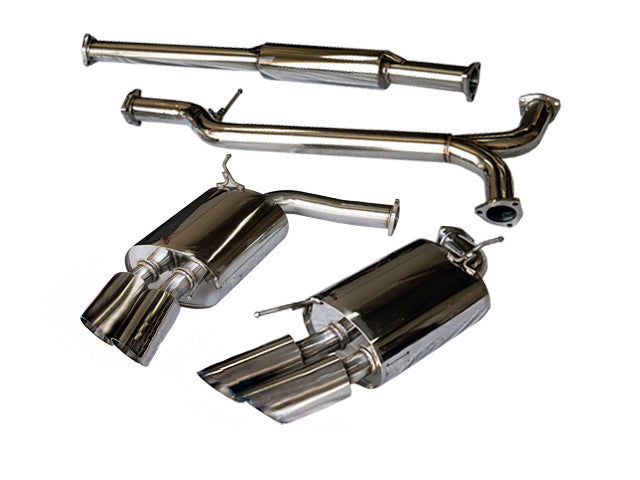 Tsudo Quad Tip Catback J-Pipe Exhaust Acura TL Type-S SE 2007-2008