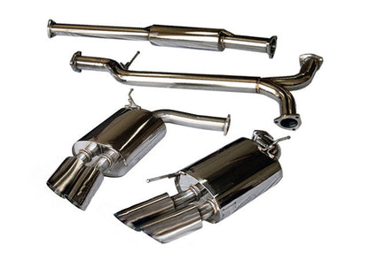 Tsudo Quad Tip Catback J-Pipe Exhaust Acura TL Type-S SE 2007-2008