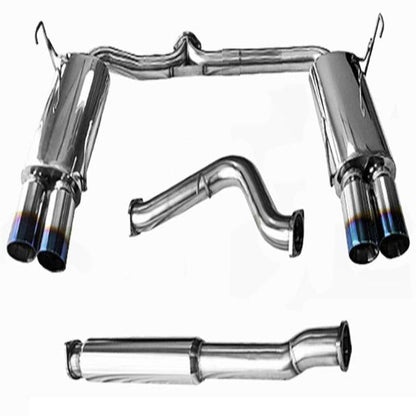 Tsudo Quad Burnt Tips Catback Exhaust WRX/STI 2012-2021 4dr FA20F