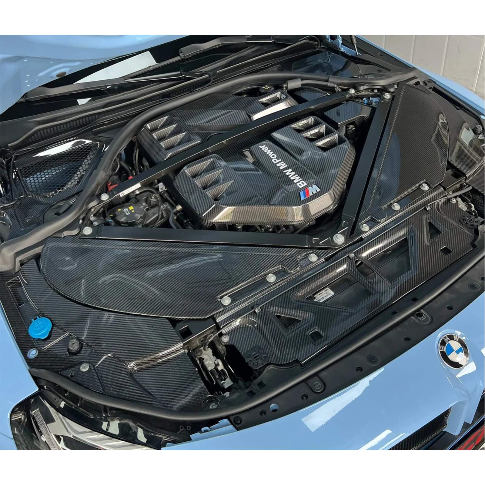 Dry Carbon Fiber Full Engine Bay Cover Kit for BMW G80 M3 G82 M4 – NTXGlow