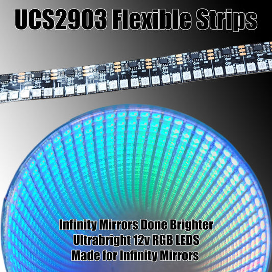 Ultra Bright Flexible RGB Flow Series Strips - UCS2903 RGB Infinity Mirrors