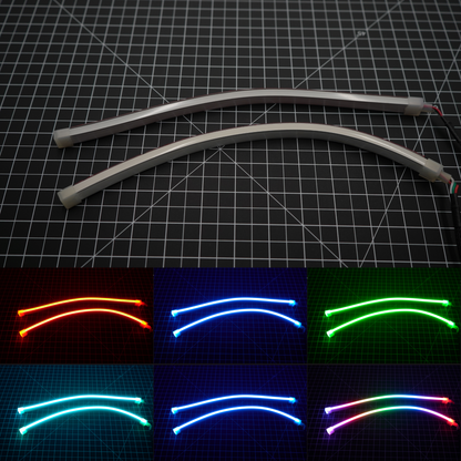 Universal Side Emitting Flexible DRL Diffused Strips | Multicolor