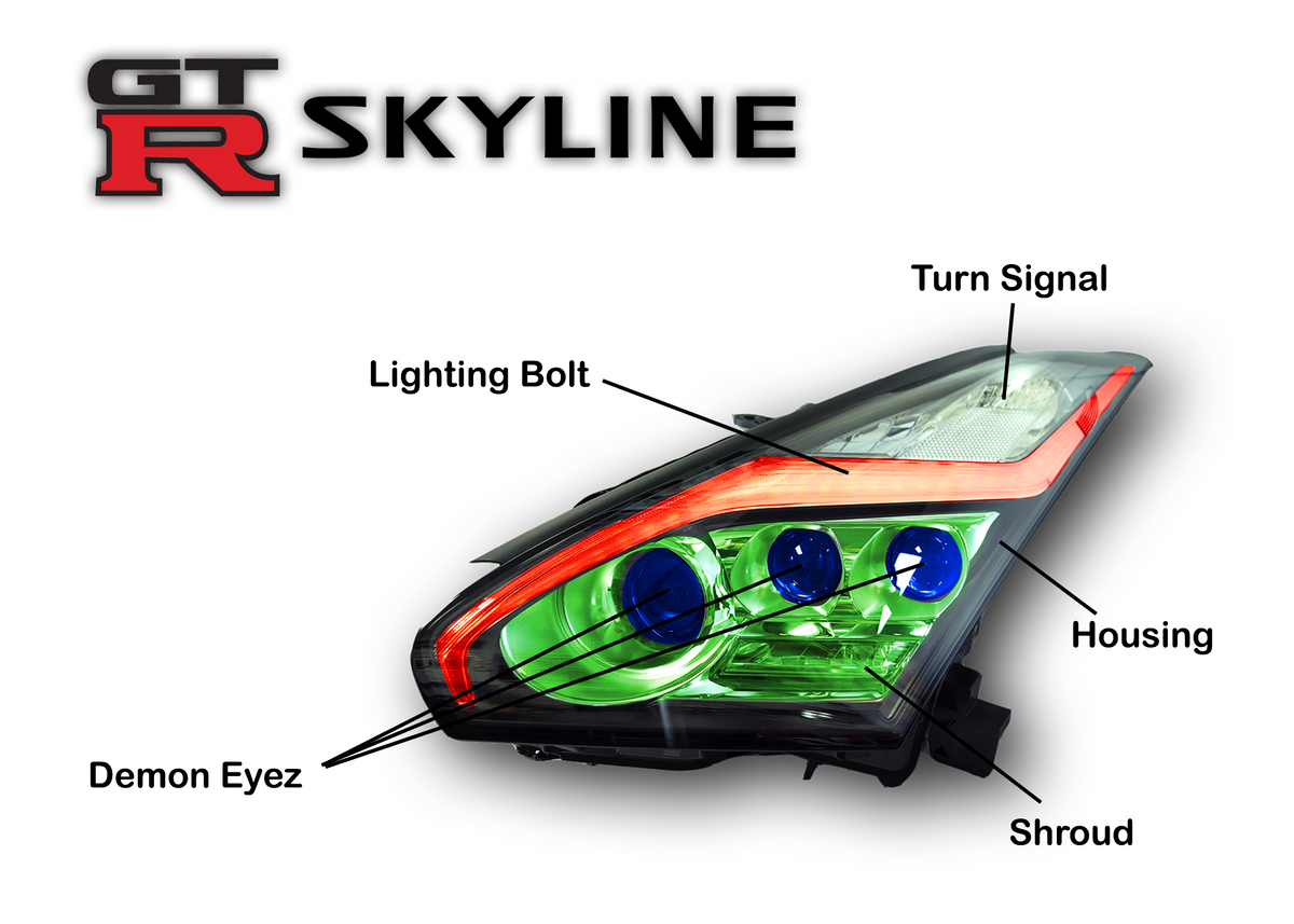 Nissan GT-R R35 Custom Headlights