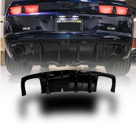 2010-2013 Chevy Camaro Evo Style Shark Fins Rear Diffuser Quad/Single Tips