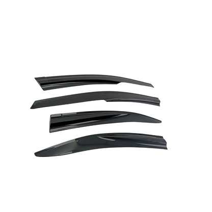 JDMuscle [22-25 WRX] V4 Rain Guards / Window Visor-Plastic/Carbon