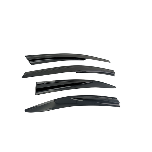 JDMuscle [22-25 WRX] V4 Rain Guards / Window Visor-Plastic/Carbon