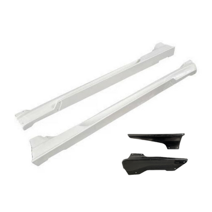 JDMuscle [2015+WRX/STI] Tanso Carbon Fiber VS Style Side Skirt