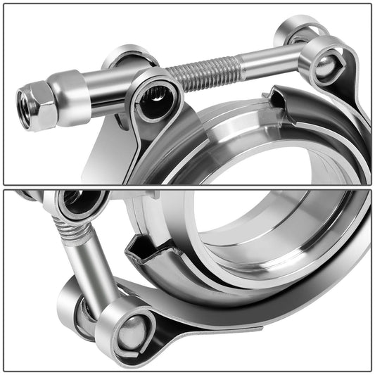 2.5" V-Band Clamp & Flange Set Stainless Steel